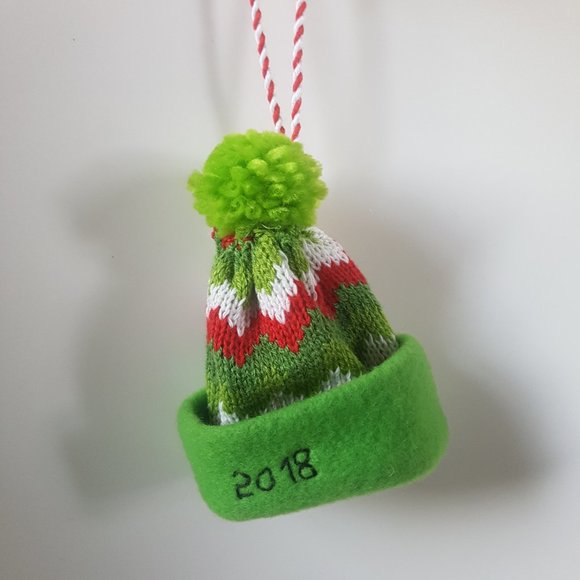 Handmade Mini Hat 2018 Ornament - Picture 1 of 2